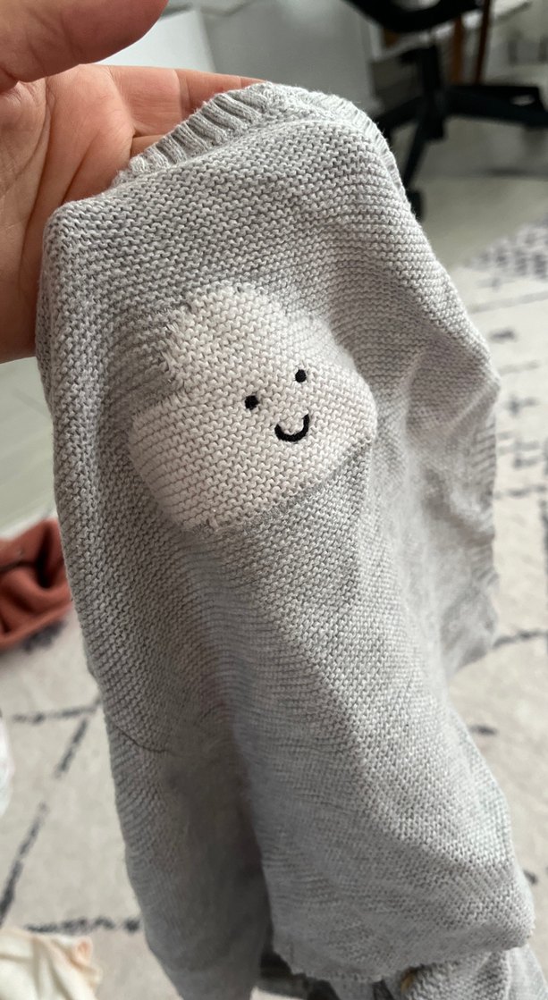 Gri Erkek Çocuk Nakışlı Triko Kazak - Görsel 3