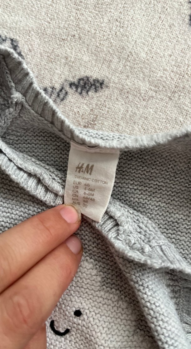 Gri Erkek Çocuk Nakışlı Triko Kazak - Görsel 2