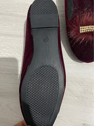 36 Beden bordo Renk Şık ev terliği