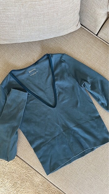 BERSHKA Spor Üst Crop Badi Tişört
