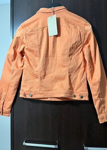 Diğer Renkli Düğmeli Kadın Denim Ceket