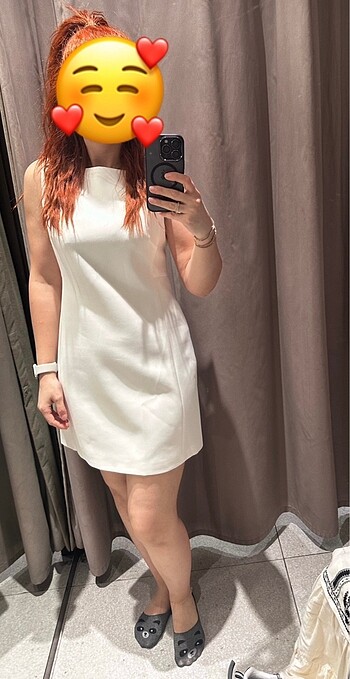Zara Ekru elbise