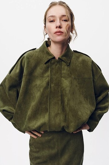 Zara süet bomber ceket
