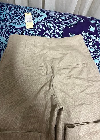 CHİMA ETİKETLİ Bej Düğmeli Kadın Kumaş Pantolon - Görsel 6
