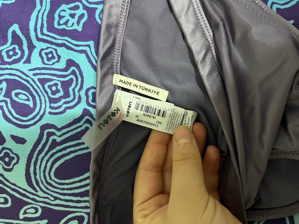 Gri  İpli Kadın Bikini Takımı - Görsel 4