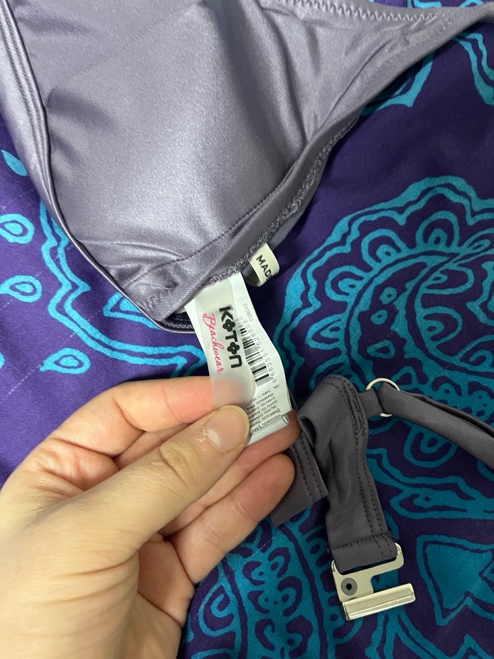 Gri  İpli Kadın Bikini Takımı - Görsel 2