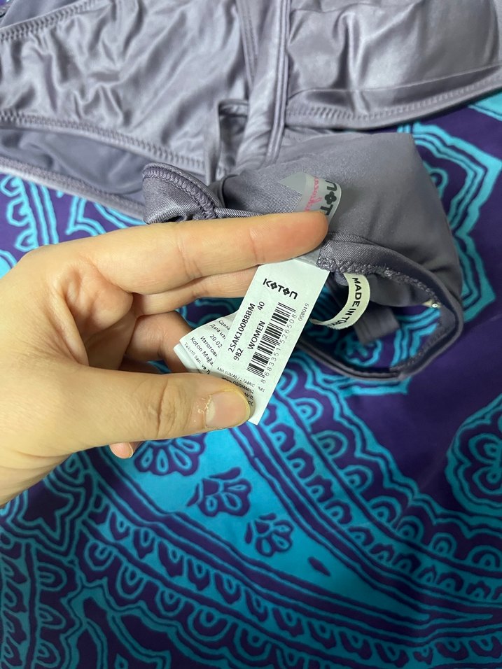 Gri  İpli Kadın Bikini Takımı - Görsel 3