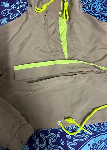 BERSHAKA Kapüşonlu Kahverengi Kadın Ceket - Görsel 5