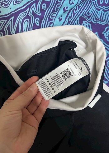 Siyah Orijinal Puma Baskılı Spor Tayt - Görsel 3