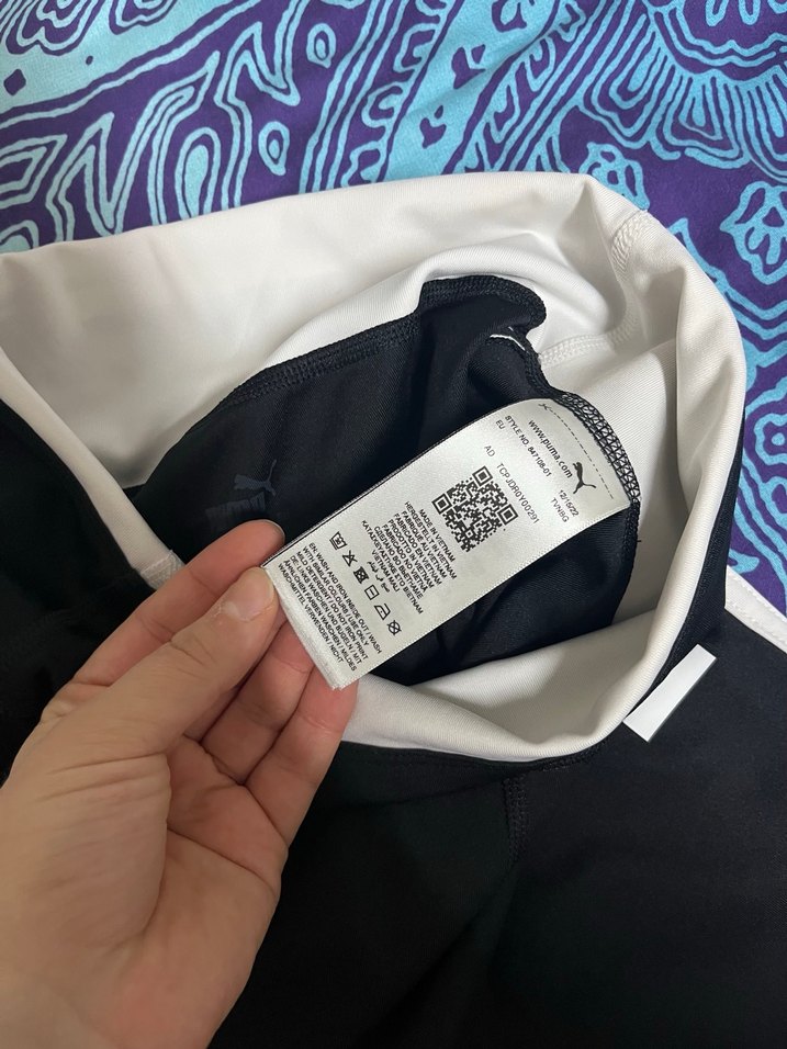 Siyah Orijinal Puma Baskılı Spor Tayt - Görsel 3