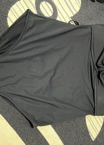 Siyah Askılı Kemerli Kadın Mayo - Görsel 2