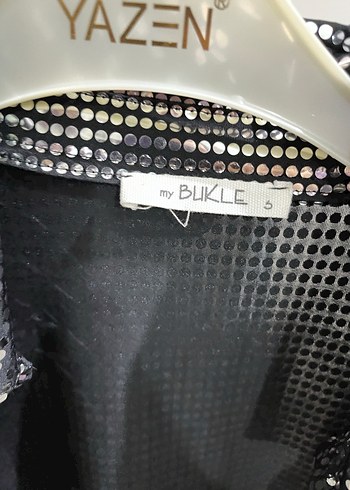 Siyah Yılan Desenli Uzun Kadın Ceket - Görsel 3