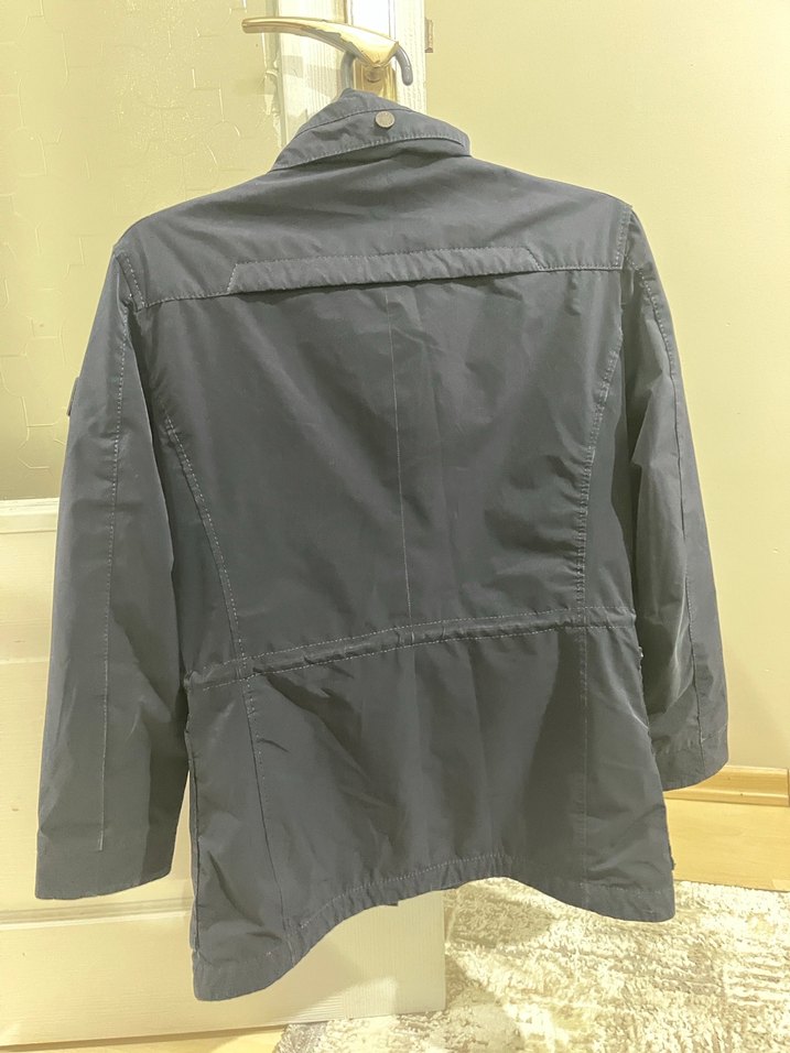 Düğmeli Gri Erkek Sokak Stili Mont - Görsel 2