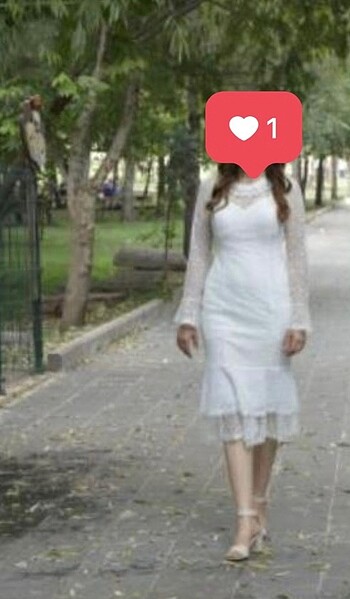Beyaz nikah elbisesi