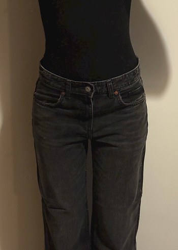 zara wide leg orta bel kot