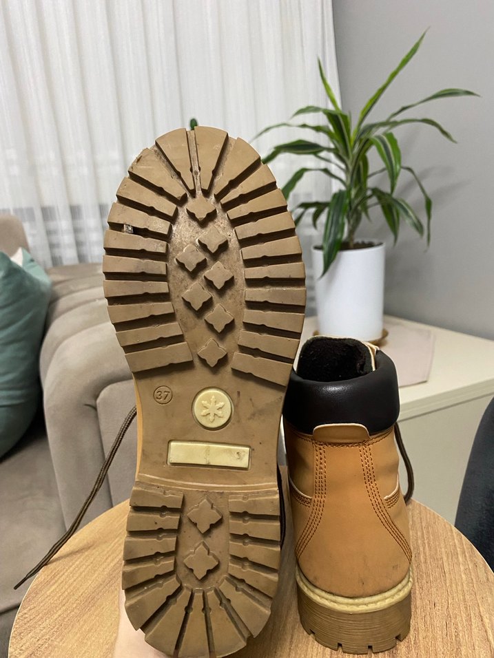 Kahverengi Süet Bağcıklı Kadın Bot - Görsel 4