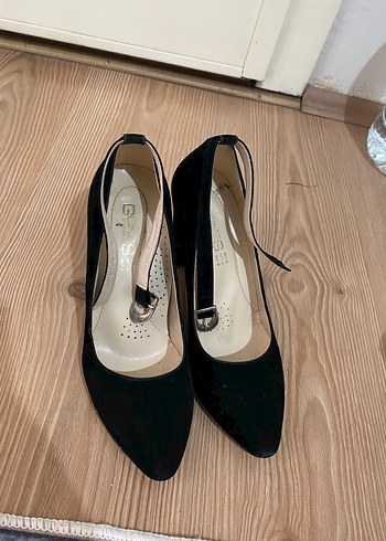 Diğer Siyah Tokalı Kadın Stiletto Topuklu Ayakkabı