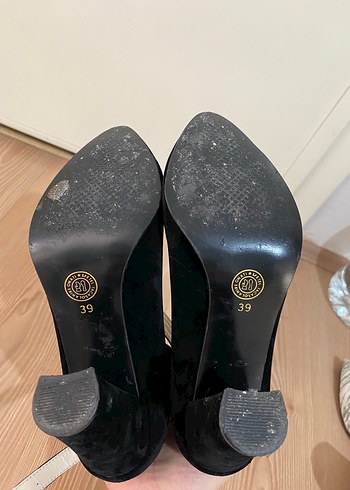 Siyah Tokalı Kadın Stiletto Topuklu Ayakkabı - Görsel 2