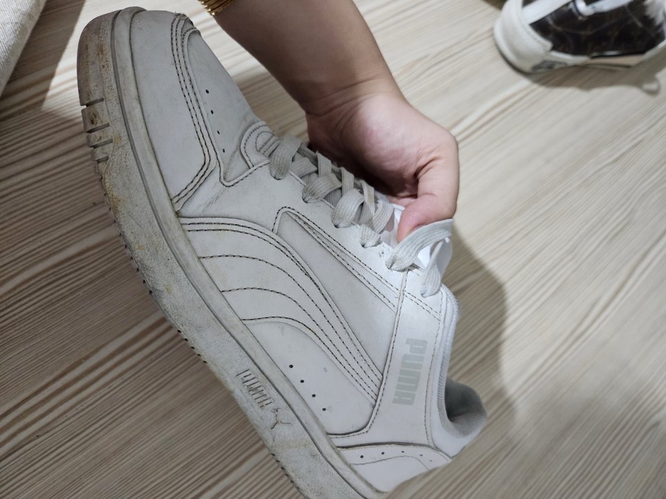 Puma Beyaz Gri Dolgu Topuklu Spor Ayakkabı - Görsel 3