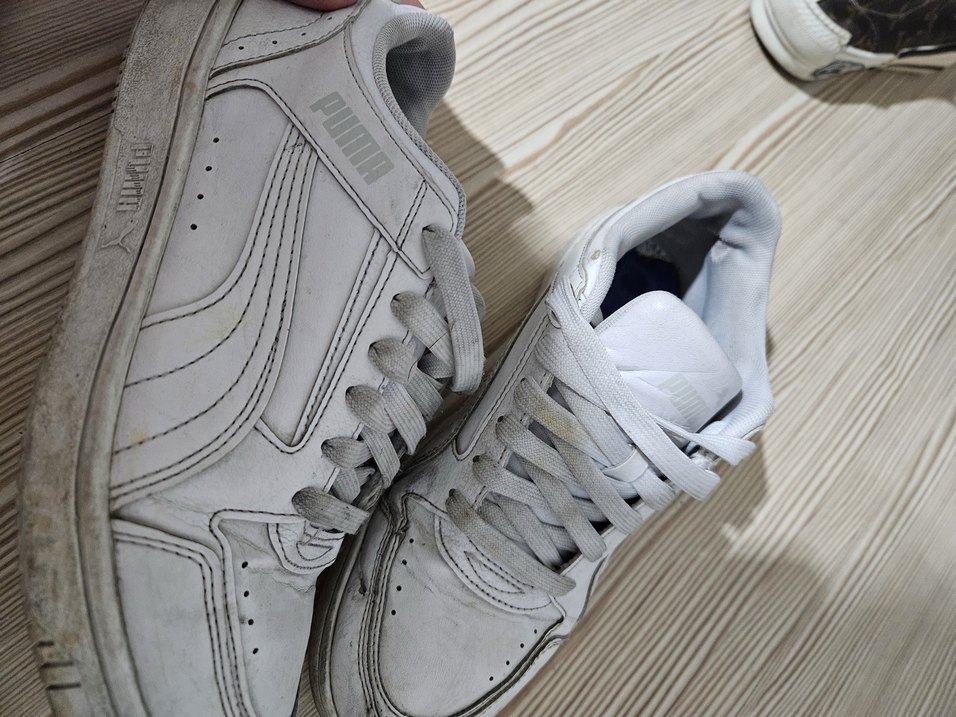 Puma Beyaz Gri Dolgu Topuklu Spor Ayakkabı - Görsel 2