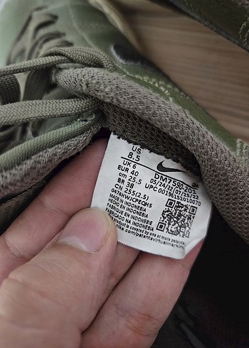 40 Beden Yeşil Gri Erkek Spor Ayakkabı Platform Taban