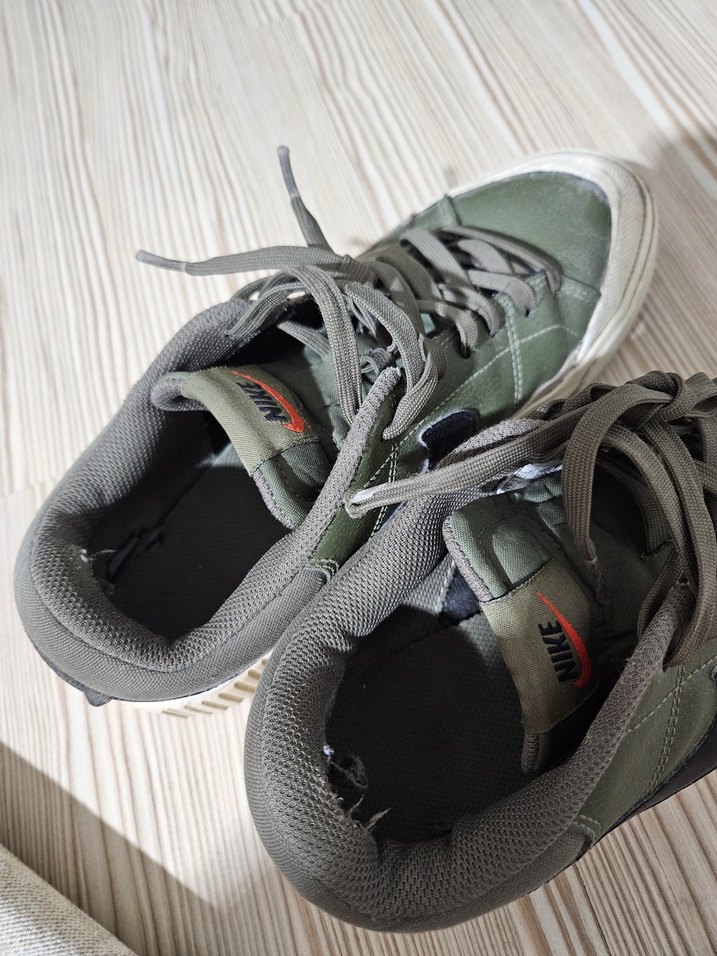 Yeşil Gri Erkek Spor Ayakkabı Platform Taban - Görsel 4