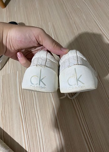 Beyaz Calvin Klein Orijinal Spor Ayakkabı - Görsel 4