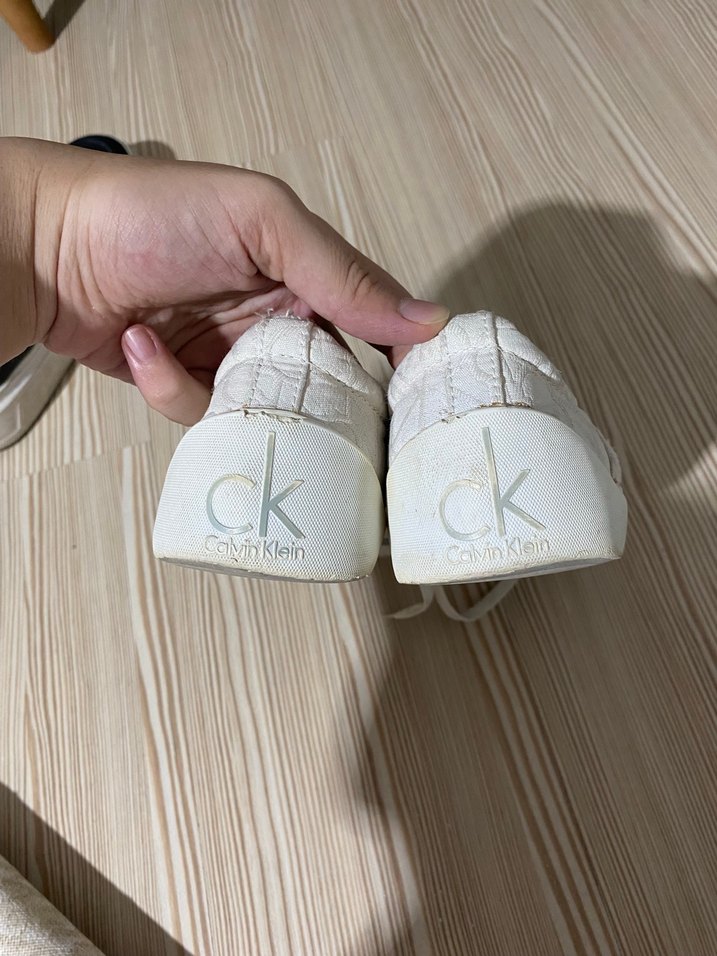 Beyaz Calvin Klein Orijinal Spor Ayakkabı - Görsel 4