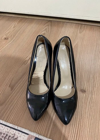 Siyah Rugan Stiletto - Görsel 3