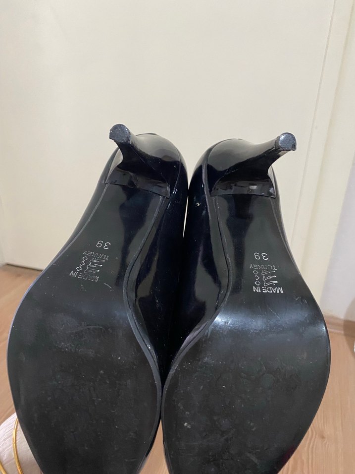 Siyah Rugan Stiletto - Görsel 4