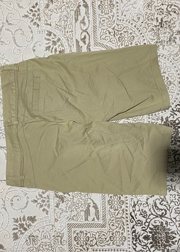 Koton Bej Kemerli Keten Mini Şort