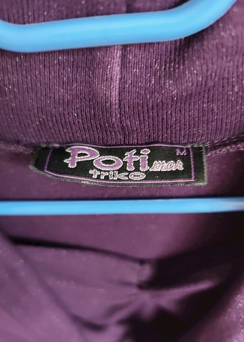 POTİ TRİKO DEGAJE YAKA BLUZ - Görsel 5