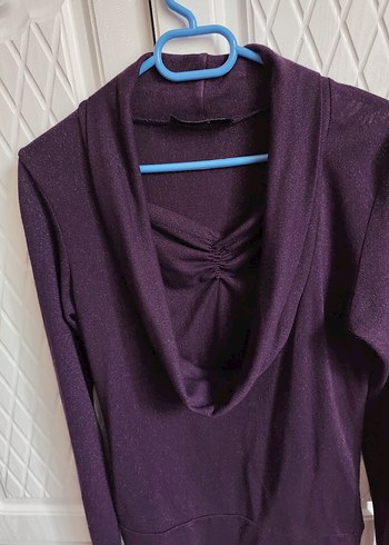 POTİ TRİKO DEGAJE YAKA BLUZ - Görsel 3