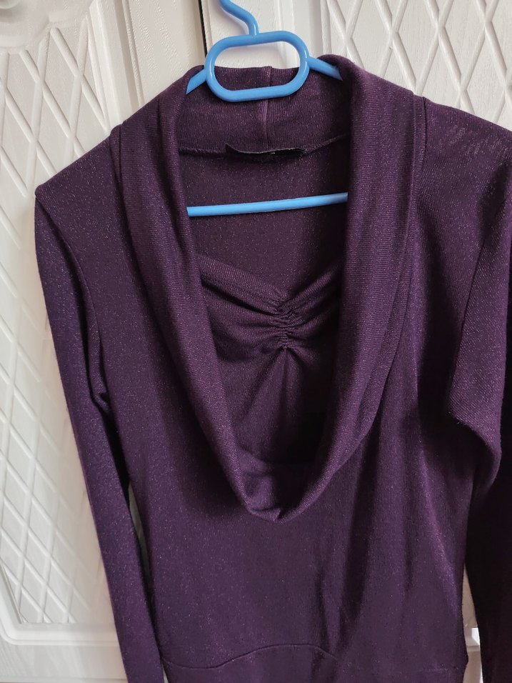 POTİ TRİKO DEGAJE YAKA BLUZ - Görsel 3