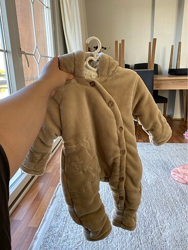 Ayıcık Figürlü Welsoft Peluş Astronot Bebek Tulum 3-6 Ay