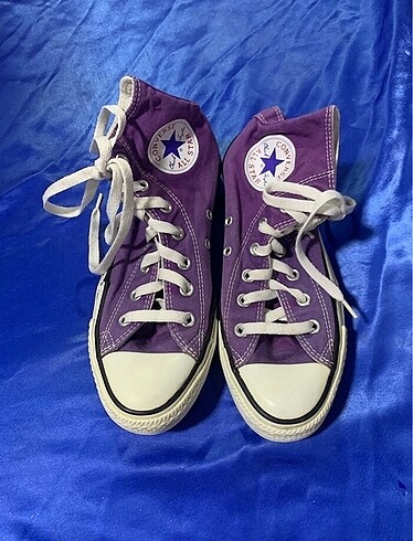 Mor converse ayakkabı