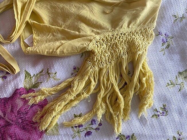 Adil Işık Örme püsküllü crop