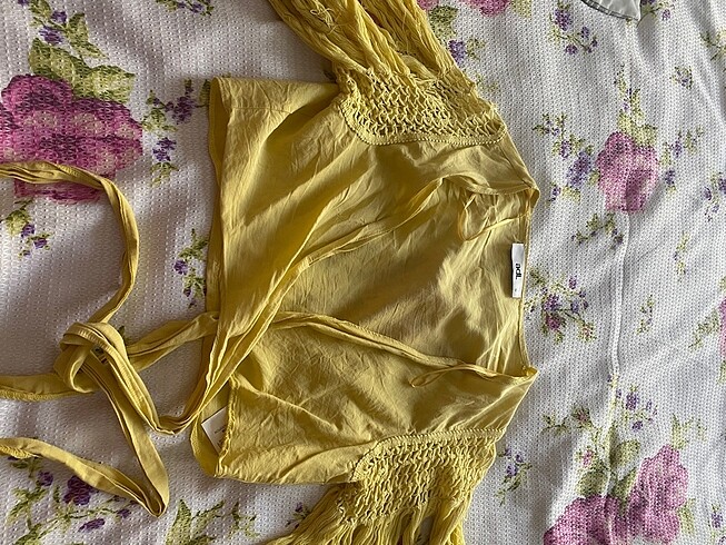 Örme püsküllü crop
