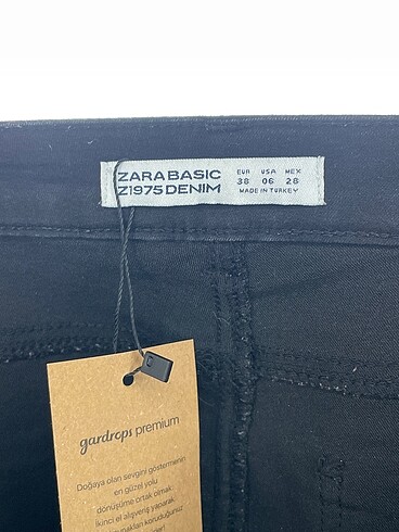 38 Beden siyah Renk Zara Jean / Kot %70 İndirimli.