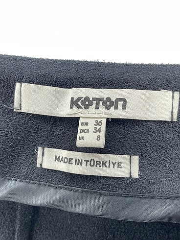 36 Beden siyah Renk Koton Mini Etek %70 İndirimli.