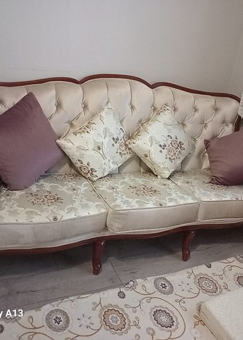 Modern Klasik Beyaz Kanepe - Görsel 2