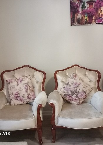 Modern Klasik Beyaz Kanepe - Görsel 6