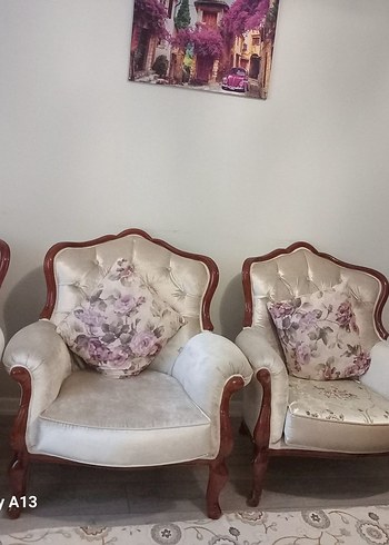 Modern Klasik Beyaz Kanepe - Görsel 3