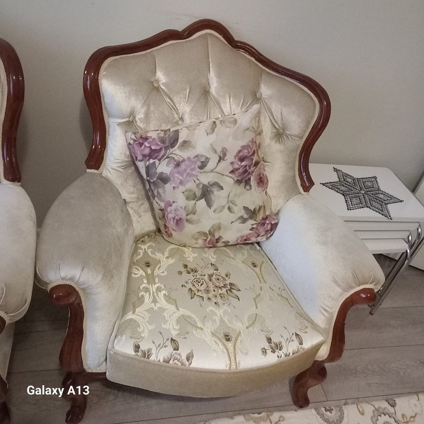 Modern Klasik Beyaz Kanepe - Görsel 5