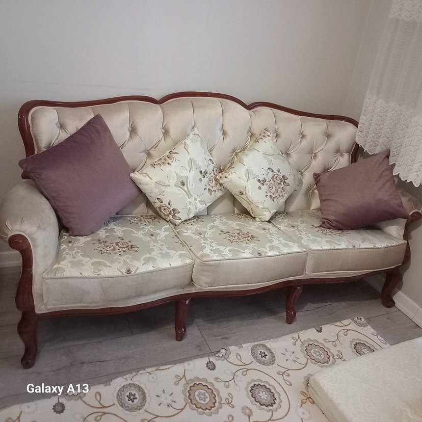 Modern Klasik Beyaz Kanepe - Görsel 2