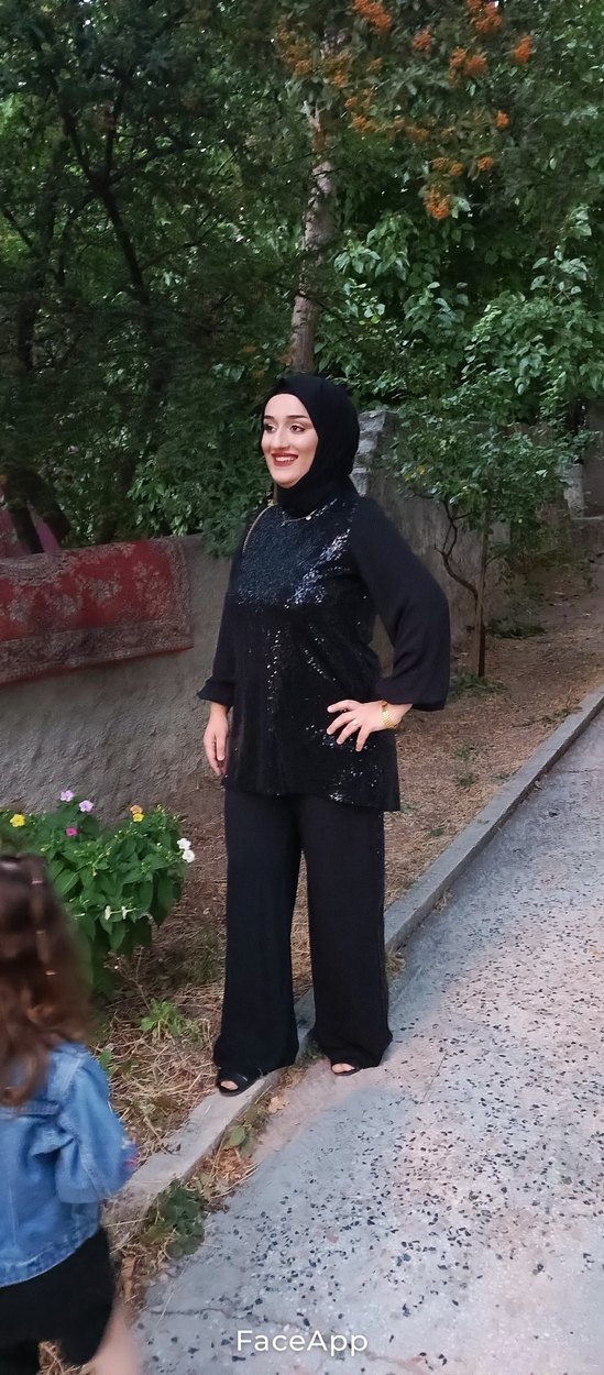 Uzun Kollu Siyah Gotik Kadın Takım - Görsel 2