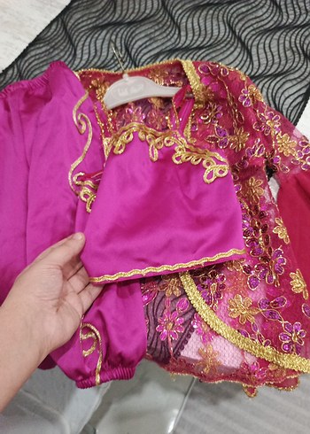 Kız Çocuk Renkli Nakışlı Uzun Kollu Bolero - Görsel 8