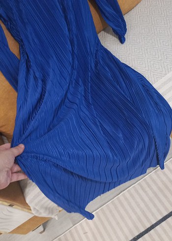 sak mavi yeni sezon elbise - Görsel 5