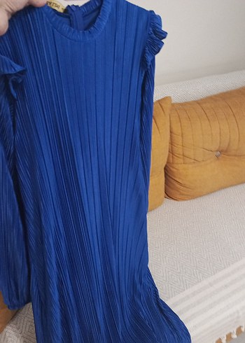 sak mavi yeni sezon elbise - Görsel 7