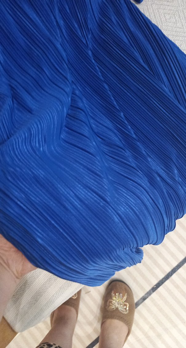 sak mavi yeni sezon elbise - Görsel 4